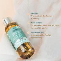 Nat Habit baby Scalp & Hair Oil 110ml | Brahmi Matsyakshi Dasabuti, Prevents Cold & Boosts Immunity