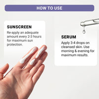 Sereko Vitamin C Glowing & Brightening Face Serum & Sunscreen Cream Gel SPF 50++++ for Women & Men (Glow & Protect Duo)