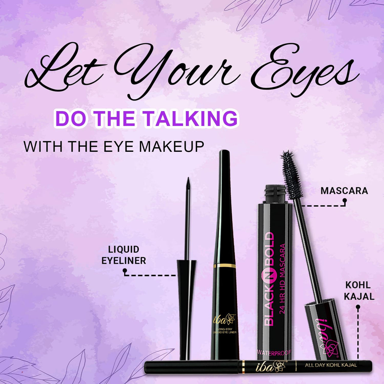 Iba Long Stay Liquid Eyeliner, Jet Black, 6.5ml | Waterproof, Smudge Proof | Halal Certified & Vegan Makeup