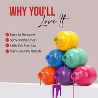 BEAUTY BERRY INSTA DRY NAIL LACQUER WITH FRENCH FORMULA 13ML. (BERRY-47, 1)