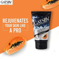 Gatsby Japan Cooling Face Wash - Clear Whitening, Contains Papaya & Yam Bean Extracts, Removes Dullness, Speedy Bright, 100gm