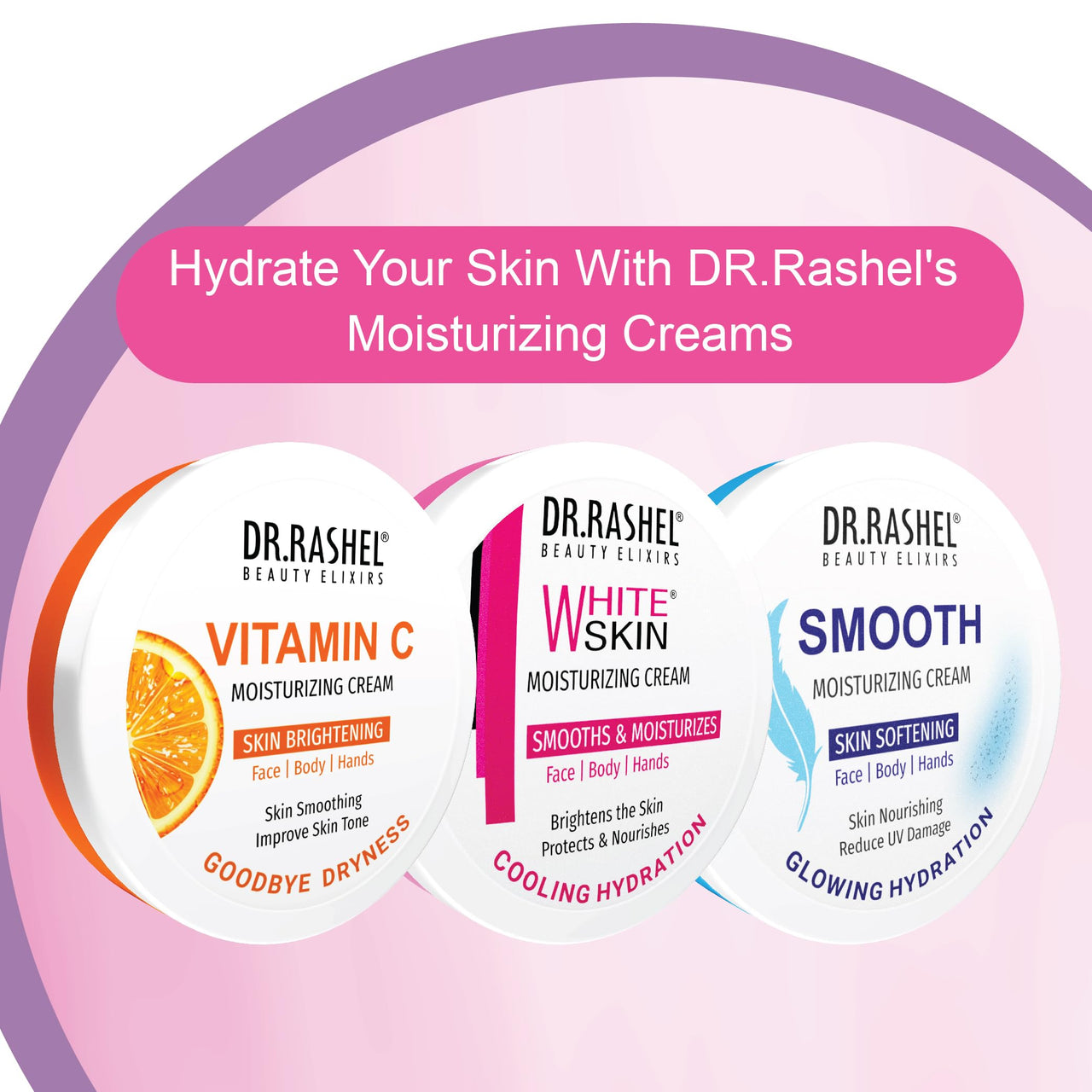 Dr.Rashel White skin Face Moisturizer 125 ml, Daily Lightweight Non-Oily Cream with Glycerin for Soft Glowing Skin, With Arbutin & Niacinamide