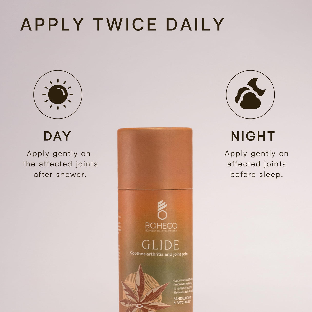 BOHECO GLIDE Joint Pain Relief Oil | For Knee Pain Relief & Swelling | Hemp Pain Relief Massage oil | Enriched with Hemp Extract & Hemp Seed Oil - 50ml