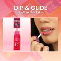 Swiss Beauty Dip Tint Colour Changing PH Lip Oil | With Vitamin E for Long-Lasting Nourishment and Hydration| Soft and Natural Pink Lips | Shade- Peach, 3ml