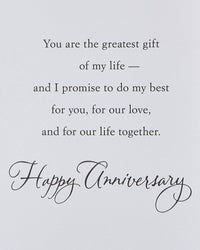 American Greetings Romantic Anniversary Card (Greatest Gift) Greatest Gift