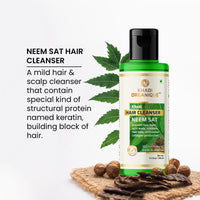 Khadi Organique Neem Sat Hair Cleanser (Shampoo) 630 Ml Pack Of 3