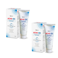 ACNE-OC Moisturiser for Oily & Acne-Prone Skin - 75g (Pack of 2) Sebum Regulating Moisturizer for Face with 5 Natural Phyto Active Complex - Hydrates & Restores Skin - Fast Absorbing Non-Comedogenic Moisturizer