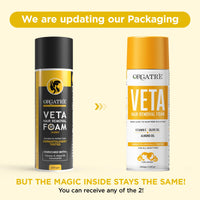 ORGATRE Hair Removal Cream Spray for Men & Women | Painless Body Hair Remover for Chest, Back, Legs, Underarms & Intimate Skin | 200 gm