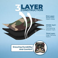 Voyager Step-in Air Dog Harness - All Weather Mesh Step in Vest Harness for Small and Medium Dogs and Cats by Best Pet Supplies - Harness (Army/Black Trim), L (Chest: 18-20.5