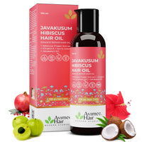 Avimee Herbal Javakusum Hibiscus Hair Oil | For Soft & Silky Texture | Loaded with Vitamin C, Flavonoids, Amino Acids, Mucilage Fiber, and Antioxidants | 100 mL | Pack of 2