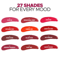 Hilary Rhoda Matte Trap Liquid Lipstick | Non-Transfer & Waterproof Lipstick | 8-Hour Long Stay | Non-Drying Formula | 5ml (Major wine - Shade 23)