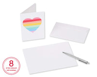 American Greetings Blank Cards with White Envelopes for All Occasions, Rainbow Designs (48-Count)