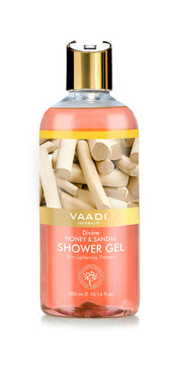 Vaadi Herbals Shower Gel, Divine Honey and Sandal, 300 ml