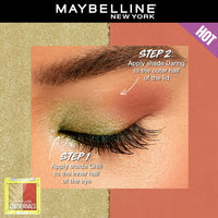 Maybelline New York Color Rivals Pigmented Eyeshadow Palette, Long lasting, Sweatproof, Waterproof, Matte, Shimmer : Chill x Daring, 3g