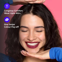 Blue Heaven Get Matte Lipstick | Soft Matte Finish and Lightweight Formula | Intense Pigment | Long-Lasting Lipsticks For Women | 201 | 4GM