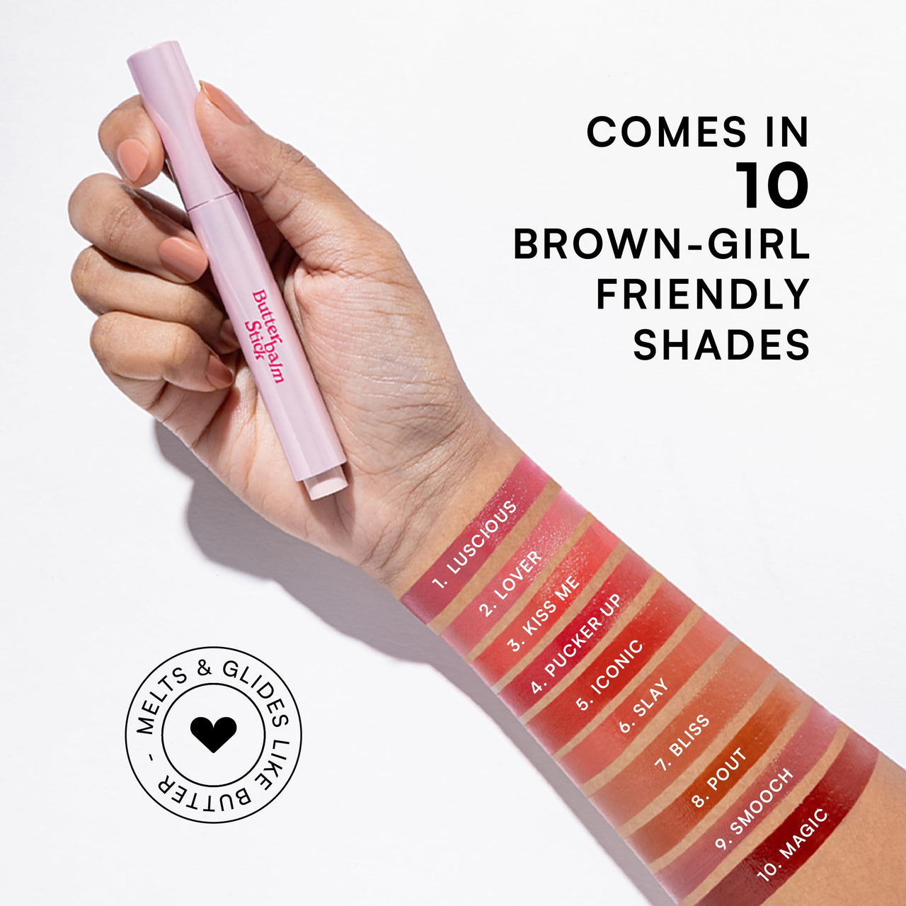 Butter Balm -Glossy Tint Balm | 3-in-1 Plumping Lip Gloss Balm For High Shine | Hydrating | Long Lasting | Glass Shine | Non Drying 1.7g (Smooch (Rosy Mauve))