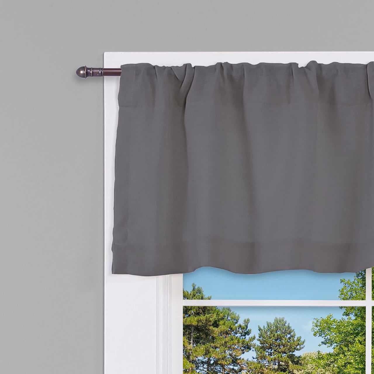 28-48 in. Adjustable Petite Café Curtain Rod, 2-Pack, 7/16 in. Diameter, Bronze 28-48"