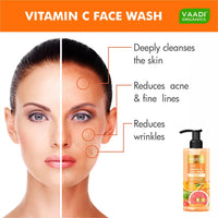 Vaadi Herbals Vitamin C Face Wash With Pro Vitamin B5 & Turmeric 110ml