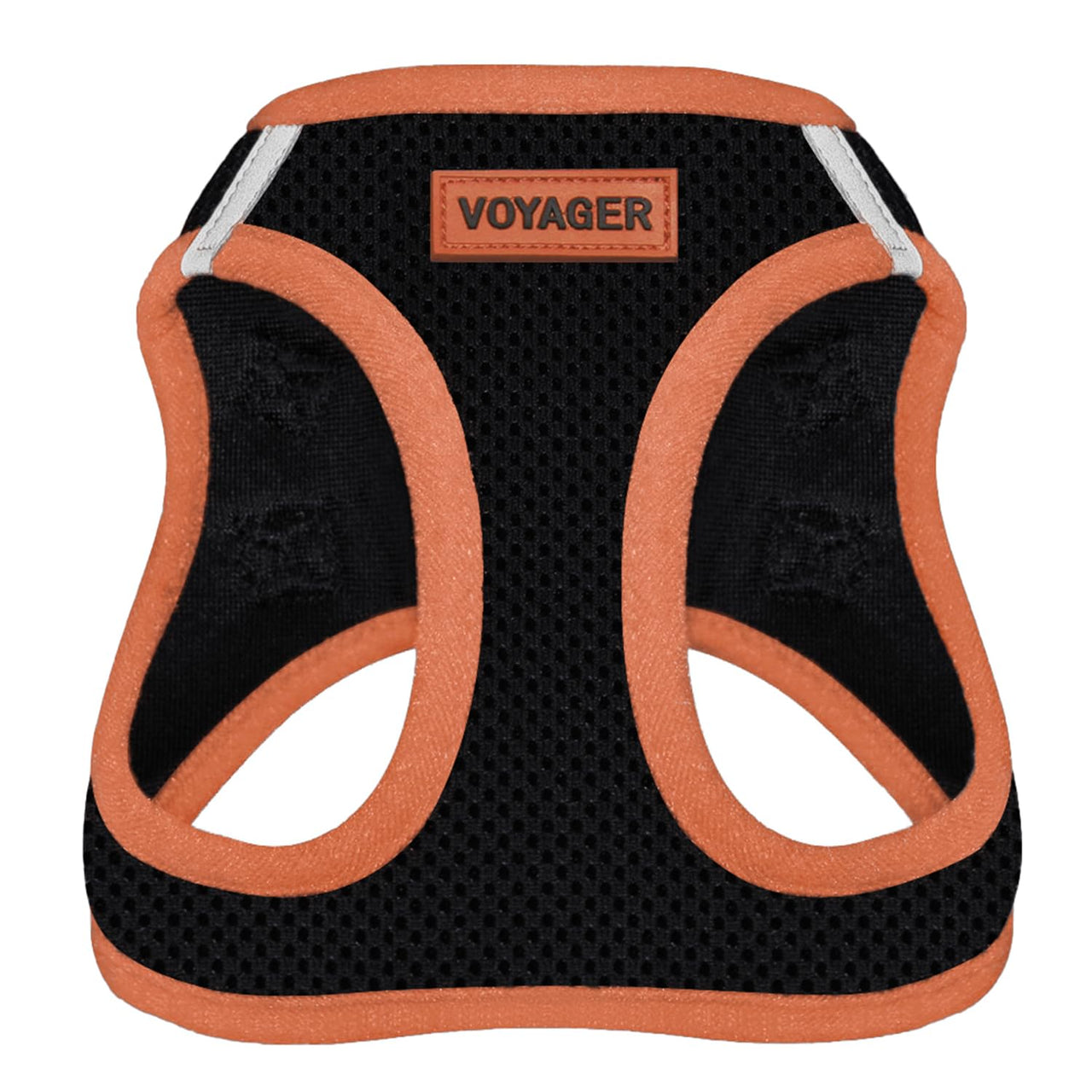 Voyager Step-in Air Dog Harness - All Weather Mesh Step in Vest Harness for Small and Medium Dogs by Best Pet Supplies - Orange Trim, XL Harness (Black/Orange Trim) XL (Chest: 20.5 - 23")