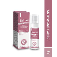 Skinaa Anti-Acne Toner | Minimizes Pores & Reduces Acne | Alcohol-Free Toner with Witch Hazel Extract & Glycolic Acid for Oily, Sensitive, and Acne-Prone Skin | 100 ml