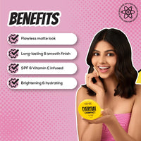 RENEE Everyday Compact Powder - Latte, Matte Finish, High Coverage, Ultralight & Silky Smooth Finish, Enriched with Vitamin C & H yaluronic acid, Cruelty-Free Skincare Infused Makeup, 8Gm