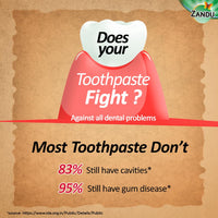 Zandu Dantveer, 200g, India’s 1st Ayurvedic toothpaste with Irimedadi oil | Scientifically proven formula |Fights 9 dental problems