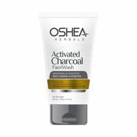 Oshea Herbals Activated Charcoal Gel Facewash For Men and Women | Cleanses Black Heads & Uneven Skin Tone with Activated Charcoal & Licorice Extracts | Paraben, Silicon & Mineral Oil Free - 120g