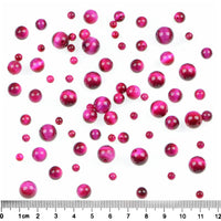 Bymitel 210pcs Natural Crystal Beads Stone Gemstone Round Energy Healing Loose Beads with Stretch Cord for Jewelry Making Bracelets Anklets (Light Fuchsia Tiger's  Eye, 6mm 210pcs) Light Fuchsia Tiger's  Eye