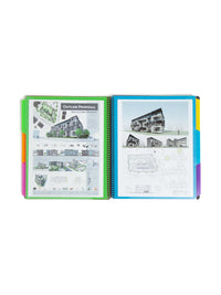 Smead Project Organizer, 24 Pockets, Grey with Assorted Bright Tabs, Tear Resistant Poly Material, 1/3-Cut Tabs, Letter Size (89206) 24 Pocket Yellow, Pink, Lime, Blue, Purple