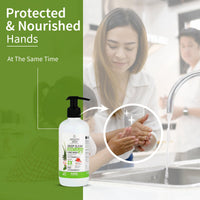 Ayouthveda Deep Clean Gentle Hand Wash | With Neem, Aloe Vera, Tulsi & Lotus | Gently Cleanses & Moiusturizes Hands | Germ Protection Formula Without Any Harsh Chemicals (Pack Of 1; 300ml)