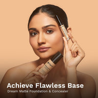 Pilgrim Full Coverage Dream Matte Liquid Concealer 7.3ml | Concealer for Dark Circles with Australian Kakadu Plum & Hyaluronic Acid | Crease resistance & Lightweight | All Day Coverage | Shade Beige