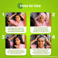 Vcare Anti Lice Shampoo and Oil Combo (Pack of 2), Removes Lice and Nits | Lice Treatment | Head Lice | Lice Egg Removal- 90ml