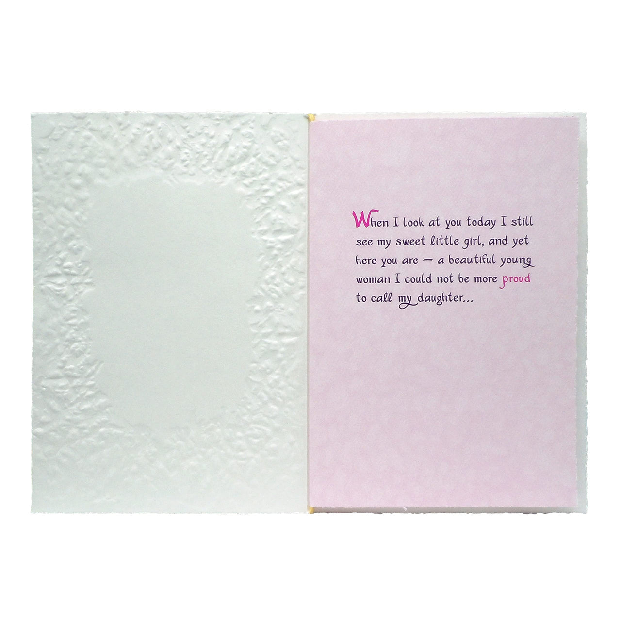 Blue Mountain Arts Daughter Card—Birthday, Just Because, Graduation, Holiday, or Any Occasion Card for Her (Daughter, I Am So Proud of Who You’ve Become) pastels