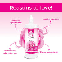 BEE ONE ROSE WATER 500 ML for Hydrated, Glowing Skin Premium Toner & Cleanser for Soft All Skin Types