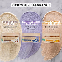 Mcaffeine Blueberry Breeze Body Scrub for Glowing Skin With Coffee, Apricot & Shea Butter | Removes Tan, Nourishes, Moisturizes | Exfoliating Scrub | Fruity Aroma for Men & Women - 175G