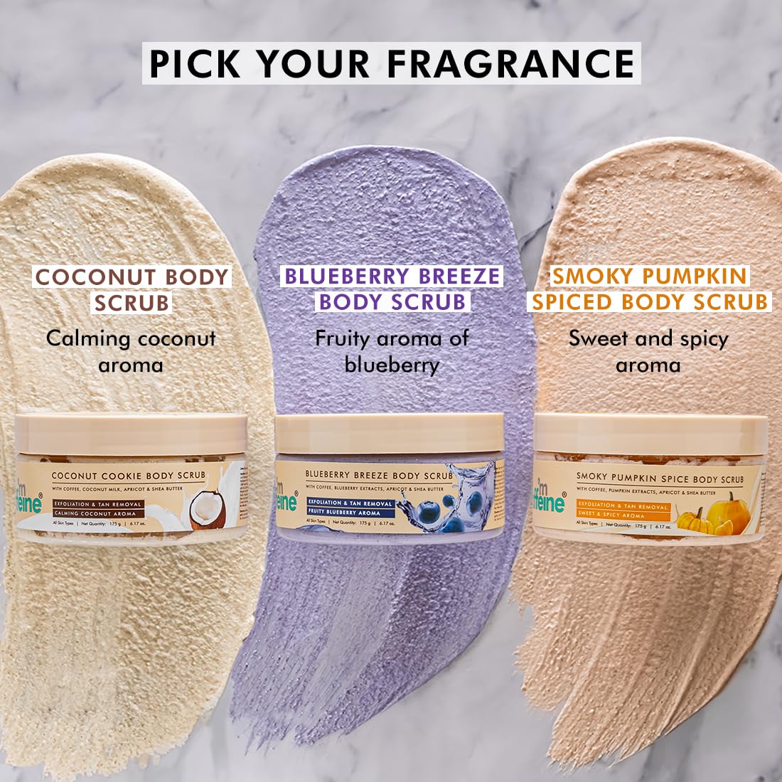 mCaffeine Coconut Cookie Body Scrub for Exfoliation & Tan Removal With Coffee, Milk, Apricot & Shea Butter | Reduce Skin Darkness | Calming Aroma | Glowing Skin for Men & Women - 175g