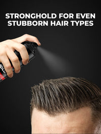 BEARDO Strong Hold Hair Spray, 192 Ml, Hair Spray For Men, Hair Styling, Hair Setting Spray, Hair Fixing Spray, Strong Hold, Natural Shine, Pack of 1