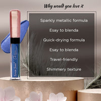 Seven Seas Liquid Eyeshadow | Liquid Eyeshadow Non-Transfer & Insta Dry Metallic & Shimmery Finish (Women)