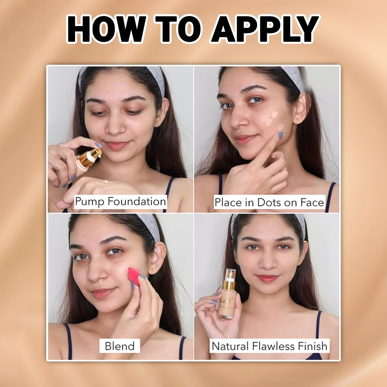 Iba Pure Skin Liquid Foundation - Snow White, 30ml | Full Coverage | Long Lasting | Lightweight | Oil Free Dewy Finish | SPF 15 | Halal Certified & Vegan Makeup