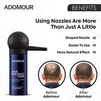 ADOMOUR Hair Fiber Spray Applicator Pump for Bottle, Easy to Use Sprayer Pump for Men and Women - Black
