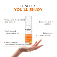 Oshea Herbals Turmericlean Cleansing Milk for Normal to Dry Skin | Deep Cleansing & Hydration | Enriched with Turmeric & Liquorice Extracts | Paraben & Silicone-Free – 120g