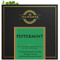 The Tea Heaven | Tea Gift - Peppermint Herbal Tea- 25 Tea Bags- Gas and Acidity Relief, Improves Digestion