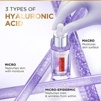 L'Oréal Paris Revitalift 1.5% Hyaluronic Acid Serum Intensely hydrates, smooths, and replumps skin, 30ml