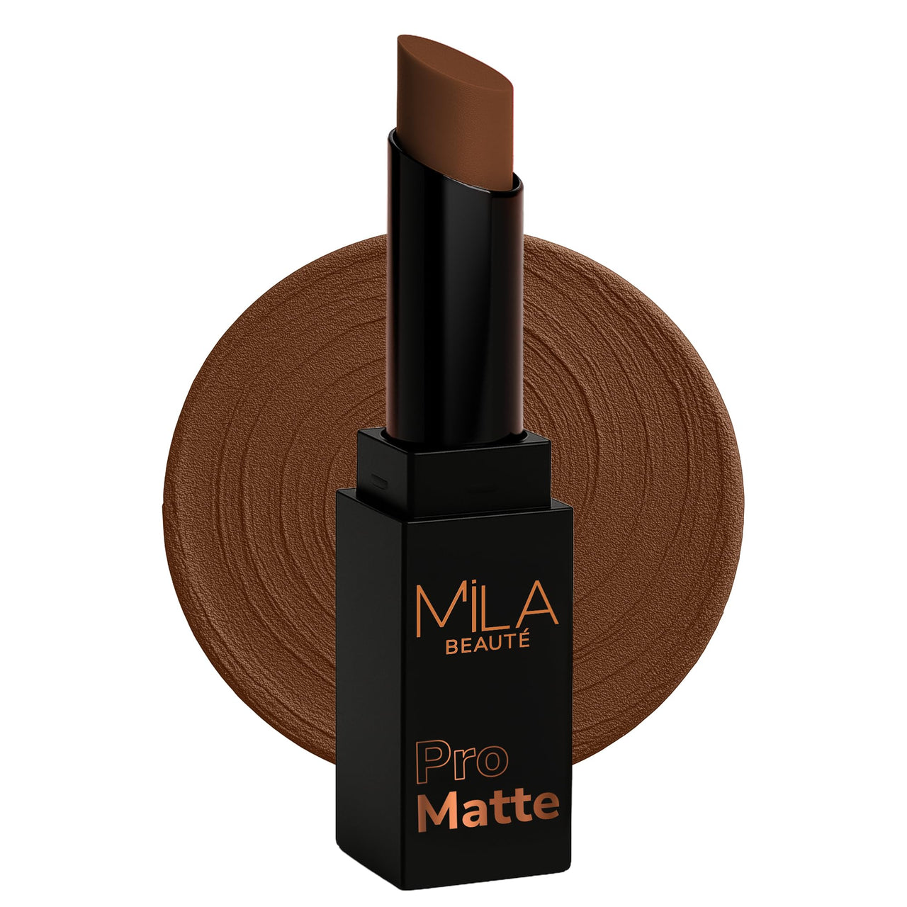 Mila Beauté Pro Matte Lipstick | Highly Pigmented & Long lasting | Semi Matte Finish | Light Weight Lipstick | Single Swipe Application | Luxurious Lip Color | Shade - (Mumtaj, 4.2g)