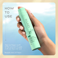 Orimii 100% Pure Mineral Sunscreen SPF 50 with Watery Texture & Zero White Cast | Super Lightweight & Blends Easily on Skin | With Zinc Oxide & Hyaluronic Acid | Fragrance Free & Pregnancy Safe 50ml