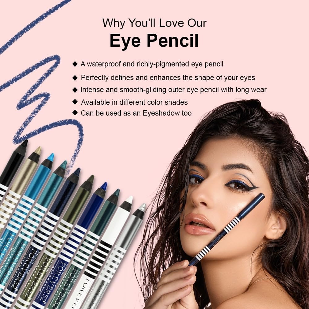 Daily Life Forever52 Waterproof Smudgeproof Smoothening Eye Pencil For Long Lasting Eye Makeup, 1.2g Matte Finish F502