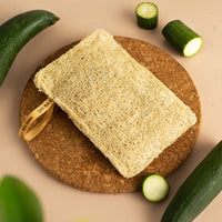 Nat Habit - Back To Natural Secrets Everyday Natural Sun Dried Bath Loofah | Body Sponge & Scrubber for Men & Women | Organic Luffa for Bath Shower Skin Exfoliation (Pack of 3)