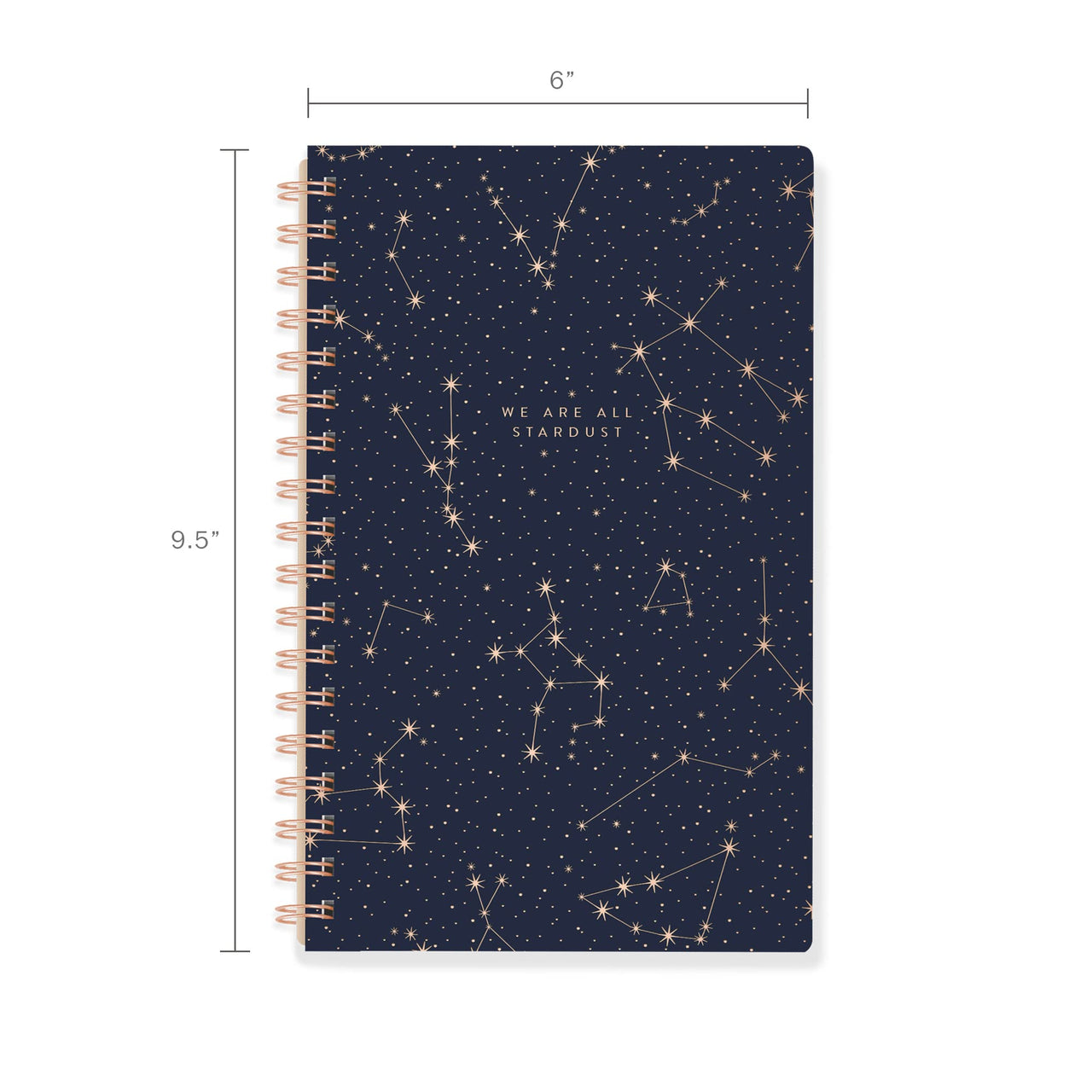 Fringe Signature Spiral Journal, 160 Lined Pages, 6 x 9.5 Inches, Star Art (896048)