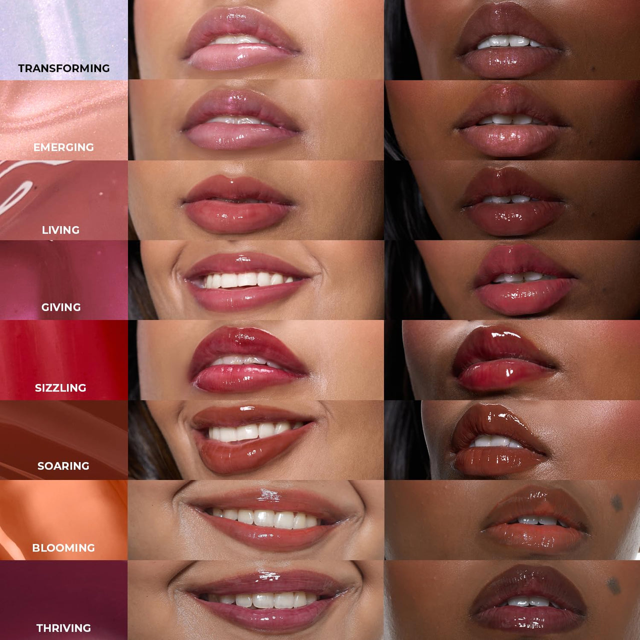 FAE Beauty Peptide Lip Gloss | With Passionfruit Oil & Argireline to Smoothen, Even, and Soften Lips | Non Sticky | Hydrating | Vegan | Shade Thriving | Warm Plum Jam