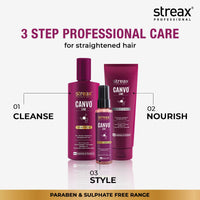 Streax Professional Canvoline Hair Serum for women | For Straight & Silky hair | Anti Hair Breakage | Anti Frizz | Soft & Tangle Free Hair | Paraben & Silicon free | 100 ml